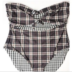Volcom Plaid Reversible Swimsuit Size 16W
